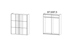 175X210X59 cm