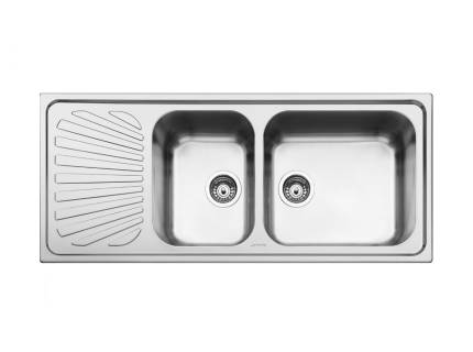 Chiuveta de bucatarie Smeg SG116S, 116cm, inox