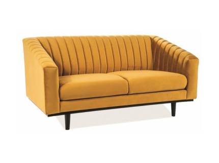 Canapea ASPREY 2 VELVET fixa, catifea mustar 150x85cm