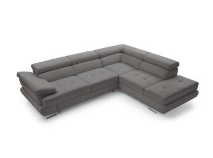 Coltar extensibil LUTON cu lada pentru depozitare, tetiere reglabile, cotiera reglabila, personalizabil 275x225cm