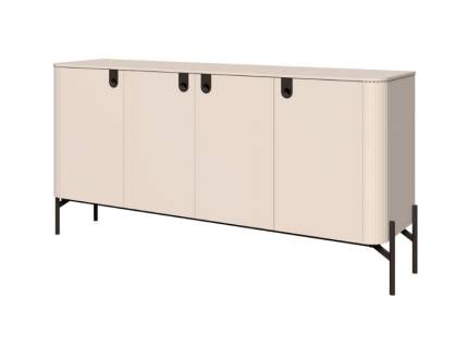 Comoda cu 4 usi RONDO 180x90x47cm casmir, picioare si manere Midnight Copper 