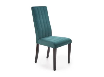 Scaun tapitat DIEGO 2 material catifea green MONOLITH 37, 47x59xH99cm, picioare negre 