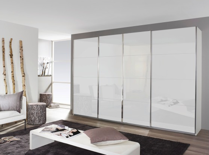 Dulap front sticla alba 316x230x62cm SYNCRONO