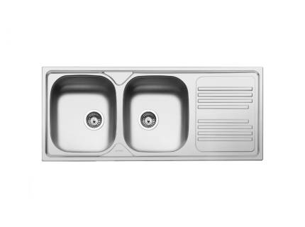 Chiuveta de bucatarie Smeg LYP116D, 116 cm latime, inox