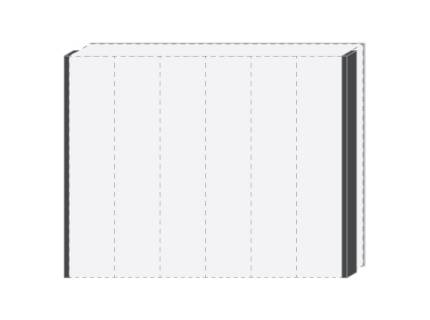 Laterale passepartout pentru dulapul PIANO WHITE alb lucios 
