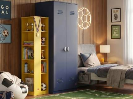Locker Cabinet Navy Blue