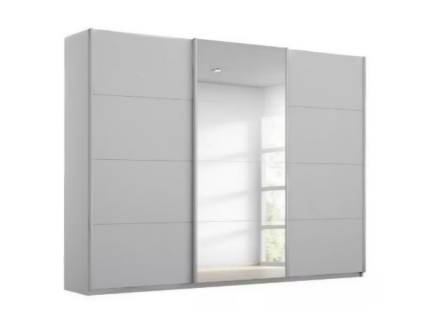 Dulap cu usi glisante KULMBACH 271x229x62cm silk grey/ silk grey - oglinda configurabil