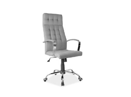 Scaun de birou reglabil pe inaltime, rotativ, cu mecanism TILT Q-136 grey