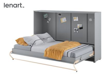 LENART PRO CONCEPT CP-05 pat (120x200cm) rabatabil pe perete orizontal 215x46-111x39cm gri