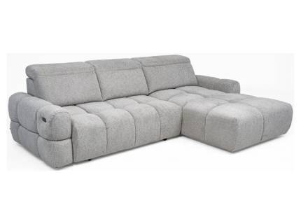 Coltar cu reglaj electric MATEO S cu lada pentru depozitare, tetiere reglabile, personalizabil 273x183cm