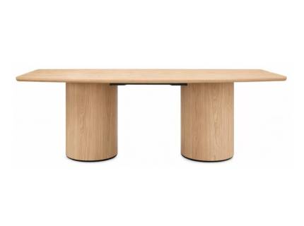 Masa extensibila EVEREST din placa de lemn cu furnir natural stejar in nuanta lemnului 200-300x100xH78cm