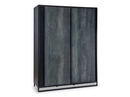 Dulap cu usi glisante DARK METAL