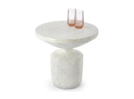 Masuta GIZA din compozit oxid de magneziu alb 54xH53cm