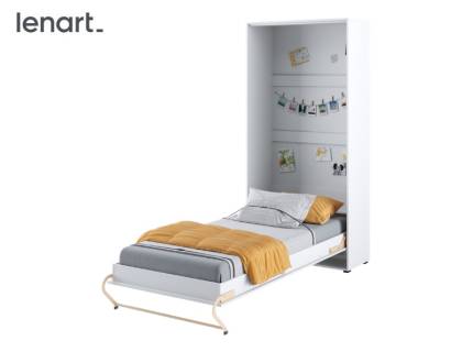 LENART PRO CONCEPT CP-03 pat (90x200cm) rabatabil pe perete 105x46-237x217cm alb alpin