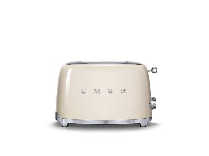 Prajitor de paine Smeg TSF01CREU, 950 W, crem, retro