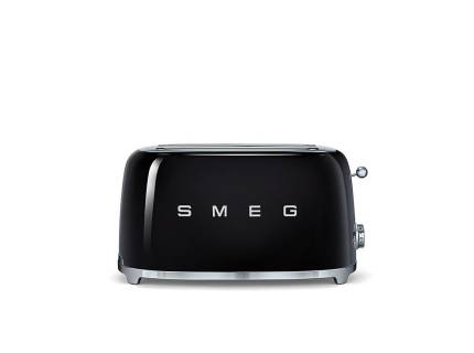 Prajitor de paine Smeg TSF02BLEU, 1500 W, negru, retro, 4 felii