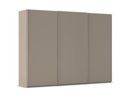 Dulap cu usi glisante TARO 301x223x69cm fango, maner aluminiu