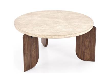 Masuta MAMBO din MDF furniruit travertin/ nuc 80xH41cm 