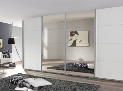 Dulap alb alpin/oglinda 361x230x62cm SYNCRONO