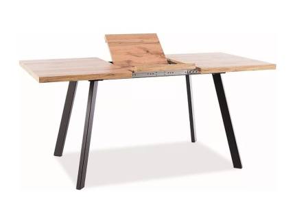 Masa extensibila BRICK ARTISAN din MDF stejar Artisan, metal negru 120-160x80xH75cm
