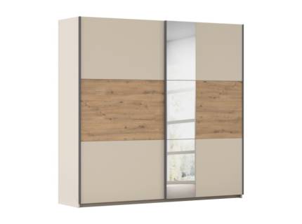 Dulap SAJO 218x210x59cm champagne/ stejar Artisan - oglinda 