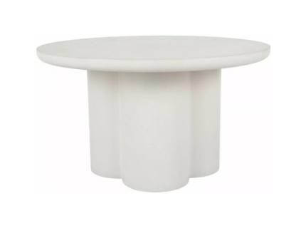 Masuta ROSALIA ECRU din MDF lacuit si microciment bej 80xH45cm