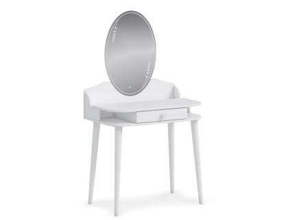 Masa de machiaj alba cu oglinda 