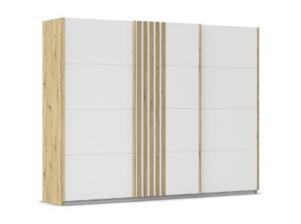 Dulap cu usi glisante MOSBACH 271x210x62cm stejar Artisan/ alb alpin 