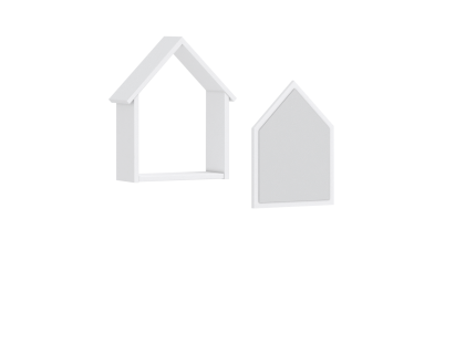 Set raft + oglinda MONTES BABY WHITE 