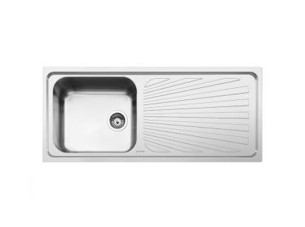 Chiuveta de bucatarie Smeg SGE116.1D, 79 cm latime, inox