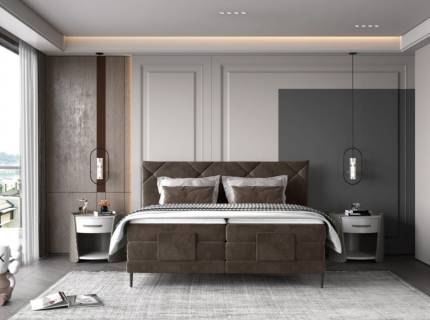 Pat Boxspring cu reglaj electric NOEL 140/ 160/ 180cm personalizabil