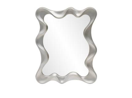 Oglinda de perete DECO 90x70cm cu rama argintie