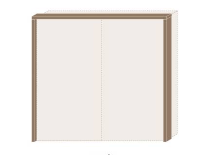 Rama passepartout cu led dulap 230cm GALA 