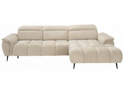 Coltar cu reglaj electric MONTANA MINI cu tetiere reglabile, crem 276x185cm
