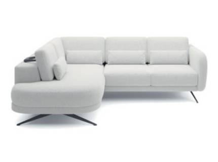 Coltar cu reglaj electric ILUSSIO L cu spatar ajustabil, personalizabil 248x205cm