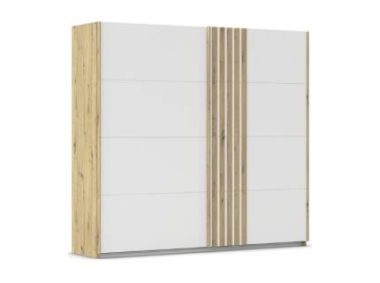 Dulap cu usi glisante MOSBACH 226x210x62cm stejar Artisan/ alb alpin
