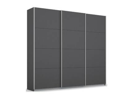 Dulap cu usi glisante KULMBACH 203x229x62cm gri metalic configurabil