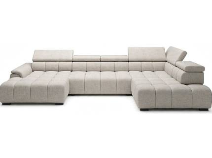 Coltar cu reglaj electric ALVIN XL cu tetiere reglabile, personalizabil 393x205x168cm