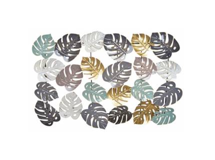Decoratiune metal perete cu frunze 113x7x76.5cm