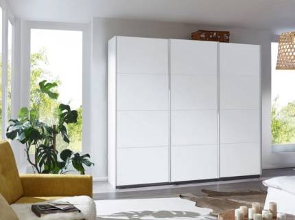 Dulap cu usi glisante KULMBACH 203x229x62cm alb alpin configurabil