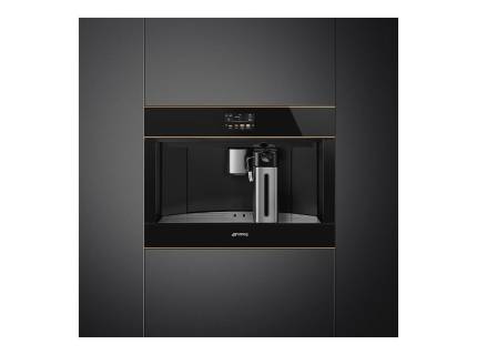 Espressor incorporabil Smeg Dolce Stil Novo CMS4604NR, negru, finisaje cupru