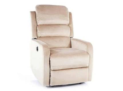 Fotoliu PEGAZ VELVET cu recliner electric, catifea, confortabil 64x88-160xH102cm