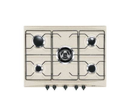 Plita incorporabila pe gaz Smeg Selezione Aesthetic SR275AV2, 70/75 cm