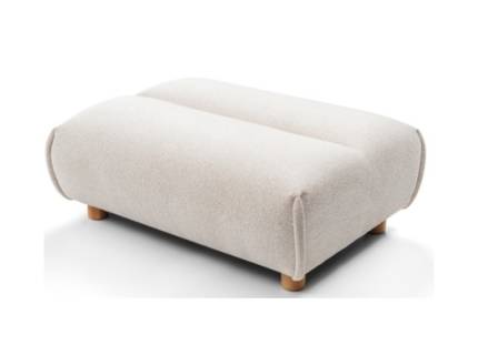 Taburet NARA cu picioare nuanta lemnului, personalizabil 100x80xH40cm