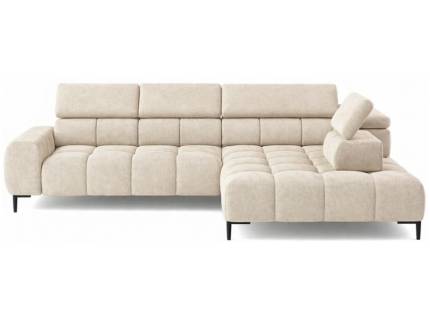 Coltar cu reglaj electric PLAZA L cu tetiere reglabile, personalizabil 300x216cm