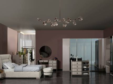 Dormitor PARIS CU PAT DE 160X200CM Varianta 2