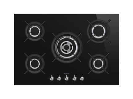 Plita incorporabila vitroceramica pe gaz Smeg Classic PV375CN, 75 cm, wok