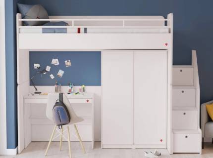 Dulap cu 2 usi STUDIO WHITE