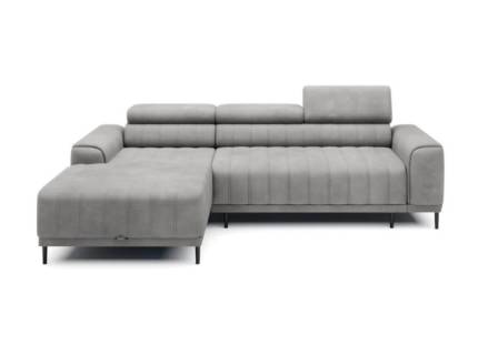 Coltar extensibil CALDO S cu lada pentru depozitare, tetiere reglabile, personalizabil 272x178cm