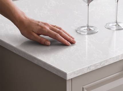 Blat de bucatarie din cuart compozit – Grosime 15 mm PERLA